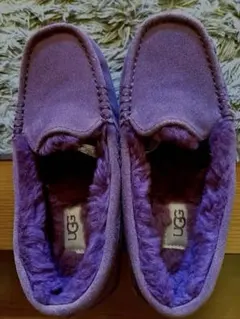 UGG モカシン　アンスレー　スリッポン　パープル