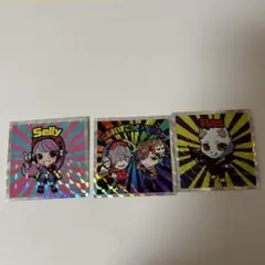 クレイジーラクーンシール3枚 selly ras だるまいずごっどありさか