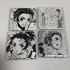 鬼滅の刃 お楽しみくじ 立志編 イラストスクエア缶バッジ 炭治郎 6個