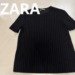 ZARA トップス　カットソー　半袖　ストライプ