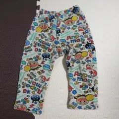 90 アンパンマン　ズボン　裏起毛　パンツ　長ズボン　レギンス