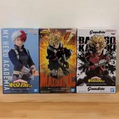 僕のヒーローアカデミア 爆豪勝己 轟焦凍 フィギュア 3種セット