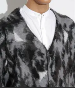 フワフワタイダイカーディガン グレー/ブラック