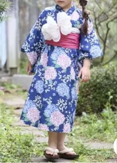 petit main 紫陽花浴衣　100