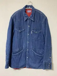 blue blue　デニムキルティングジャケット ブルーブルー