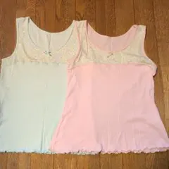 花柄タンクトップ2枚セット 130cm