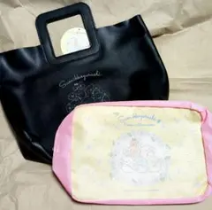 すみっコぐらし　インナーポーチ付き　レザー風バッグ