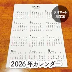 期間限定 匿名配送 2026年カレンダー