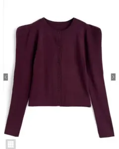 新品未使用タグ付き♡パワーショルダーニットカーディガン[ru1246]GRL