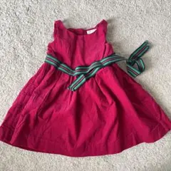 ラルフローレン ベビー 24m コーデュロイノースリーブフレアワンピース ピンク