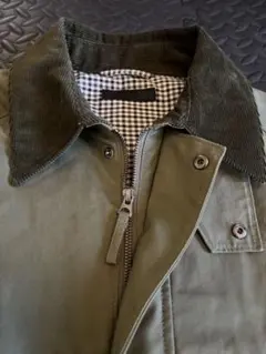 UNIQLO ユーティリティショートブルゾン　オリーブ コーデュロイ襟