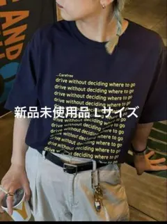 【新品未使用】メッセージ半袖Tシャツ Lサイズ