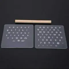 迅速発送！新品 レザークラフト　刻印クリアシートと打ち具のセット