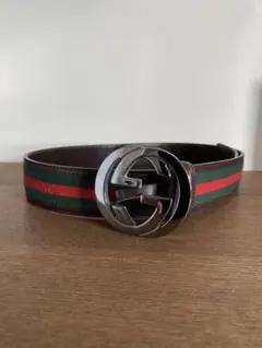 【美品】GUCCI ベルト シェリーライン✖️インターロッキング ダブルGG