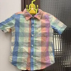baby GAP 半袖チェックシャツ 3歳用