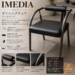 IMEDIA ダイニング アームチェア 椅子 ミッドセンチュリー 店舗什器 ② IMEDIA ダイニング アームチェア 椅子 ミッドセンチュリー 店舗什器 ①