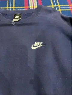 90s~00s USA製 Nike ネイビー クルーネック トレーナー M