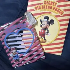 ミニーマウス・シークレットクリアポーチお目々パッチリのミニーちゃんとてもキュート