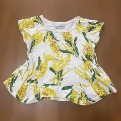 MAAROOK ミモザ柄 Tシャツ　80cmのサムネイル