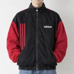 adidas アディダス 90s トラックジャケット レッド トレフォイル