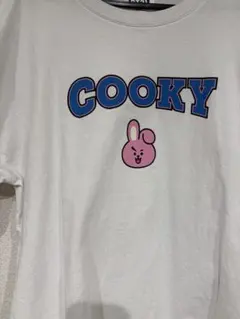 BT21 COOKY ロゴプリント 半袖 Tシャツ ホワイトのサムネイル