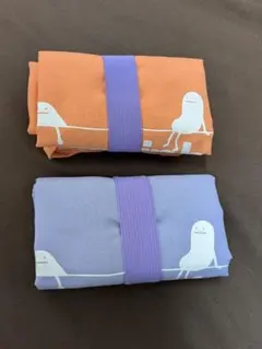 グラニフ 札幌限定 シャドー エコバッグ オレンジ 紫セット