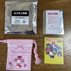 My Melody ミニポーチ サンリオ　いちご新聞50周年ステッカー