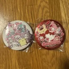 サンリオキャラクター缶バッジ2個セット