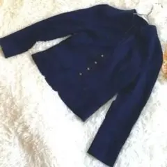 【STYLE ME 】ネイビー テーラードジャケット (L)ゴールドボタンのサムネイル