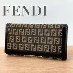 FENDI フェンディ マンマ PVC 長財布 FFロゴ バックル ズッカ柄 - メルカリ