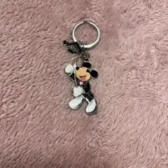 ディズニー ミッキー キーホルダー チャーム 金属製 ハンド クリップ 