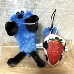 パペットスンスン　ひっかけマスコット　ぬいぐるみ　フルーツマスコット　いちご