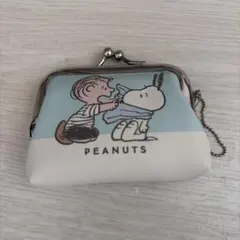 スヌーピー 透明ミニがま口 キーチェーン コインケース 財布