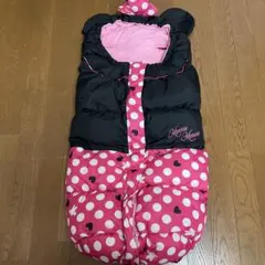 ミニーマウス ベビーカー用スリーピングバッグ　冬　防寒　ブランケット
