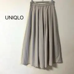 1782【ユニクロ】sizeS ワイドパンツ ガウチョ ウエストゴム