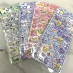 ダイヤモンドPOPシール シマエナガシール 4枚セット