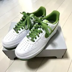 NIKE ナイキ エアフォース1スニーカー 白 緑 新品 28