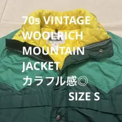 70s VINTAGE WOOLRICH マウンテンジャケット S 64 発色◎