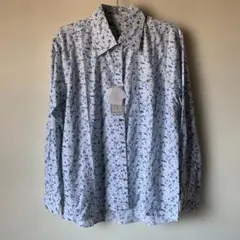 花柄 長袖シャツ 新品タグ付き 綿100％ シャツ ブラウス レトロ