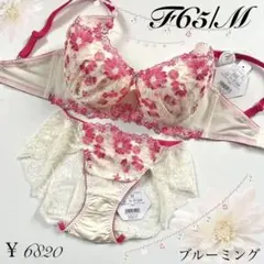 定価6820円《ブルーミング》 F65/M ドゥペルル ブラジャー&ショーツのサムネイル