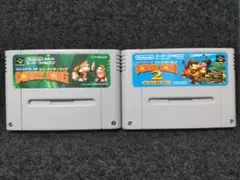 スーパードンキーコング １ ２　SFC　２本まとめ売り　スーパーファミコン