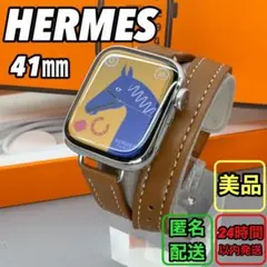 1966 Apple Watch エルメス　series7 シルバーステンレス