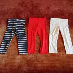 キッズ7部丈　レギンス3点セット　サイズ122