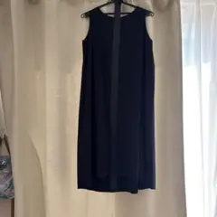 ナノユニバースブラックノースリーブワンピース