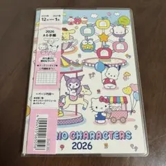 スケジュール帳 手帳 サンリオ サンリオキャラクターズ 2026 A6