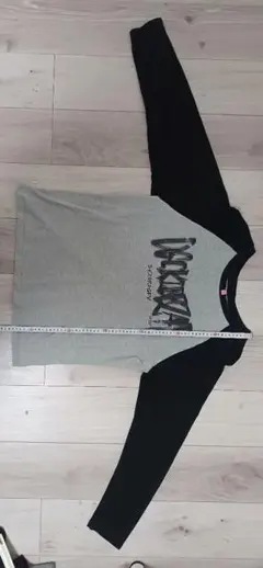 ロンT グレー&ブラック L