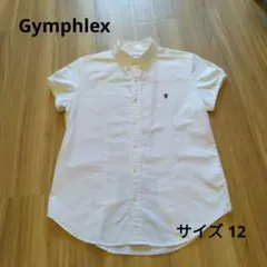 Gymphlex 半袖ボタンダウンシャツ ホワイト サイズ12のサムネイル