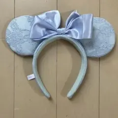 水色 ミッキー型カチューシャ