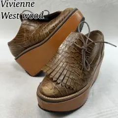 K383 22.0cm ヴィヴィアンウエストウッド 厚底 ローファー レディース