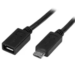 Bタイプ延長ケーブル 黒 充電ケーブル 50㎝ 黒 Micro USB 延長